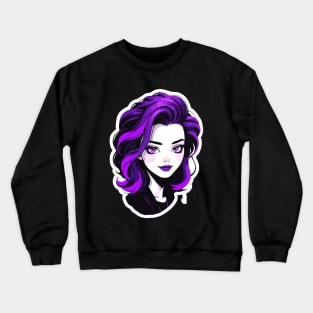 cartoon girl Crewneck Sweatshirt